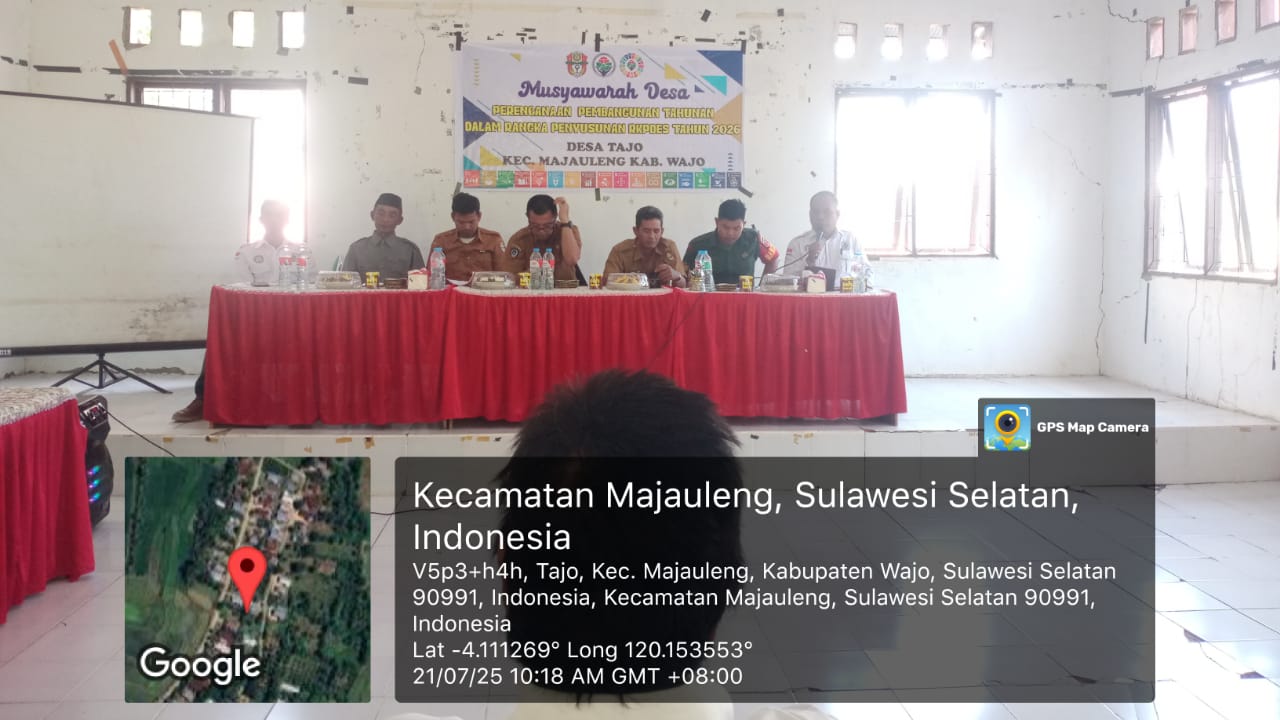 Musyawarah Desa “PERENCANAAN PEMBANGUNAN TAHUNAN DALAM RANGKA PENYUSUNAN RKPDesa Tahun 2026”